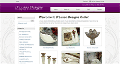 Desktop Screenshot of dlussodesignsoutlet.com
